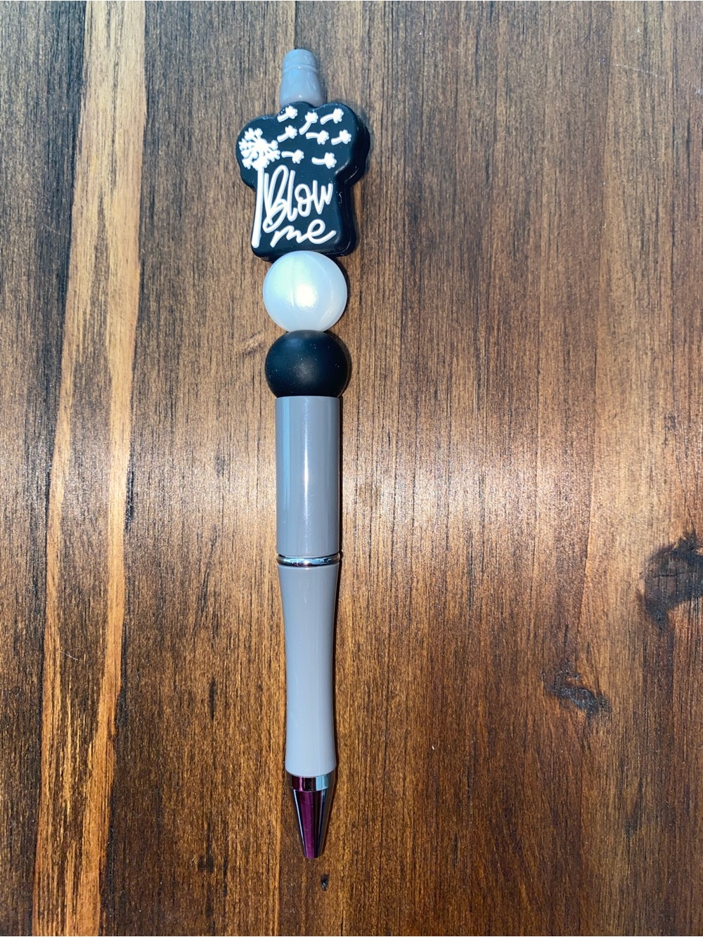 Blow Silver Black Bead Pen